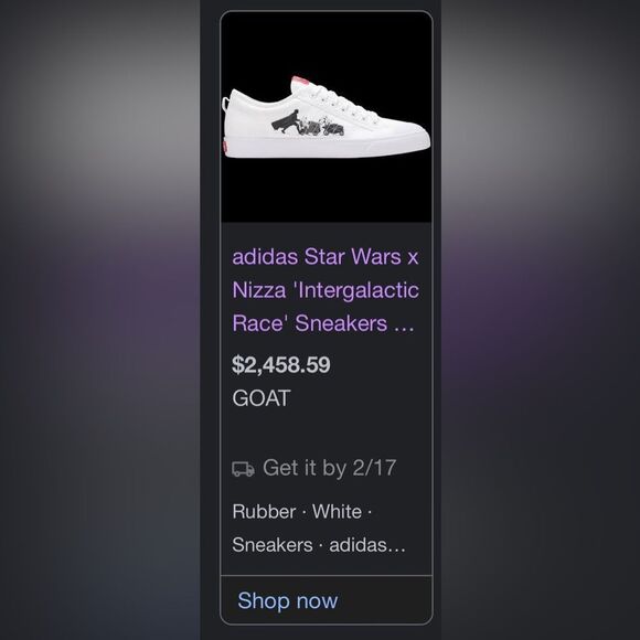 2021 NIZZA X STAR WARS ‘INTERGALACTIC RACE’ ADIDAS ORIGINALS size 11 main image 10